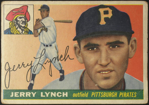 1955 Topps Jerry Lynch #142 Pittsburgh Pirates Fair front of card