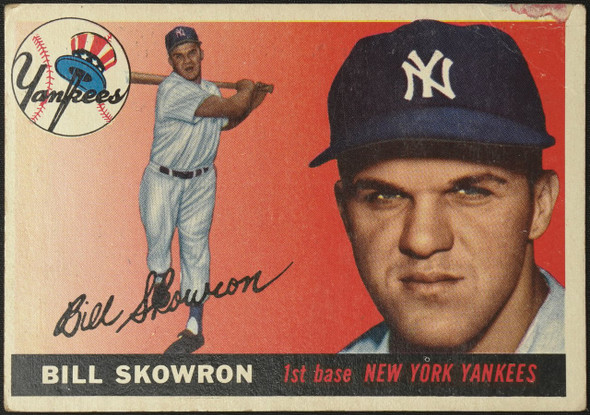 1955 Topps Bill Skowron #22 New York Yankees Fair Example A front of card
