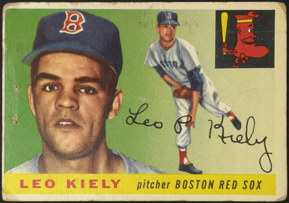 1955 Topps Leo Kiely #36 Boston Red Sox Fair front of card