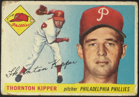 1955 Topps Thornton Kipper #62 Philadelphia Phillies Fair Example A front of card