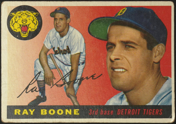 1955 Topps Ray Boone #65 Detroit Tigers Fair front of card