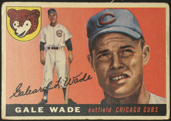 1955 Topps Gale Wade #196 Chicago Cubs High Number Fair front of card