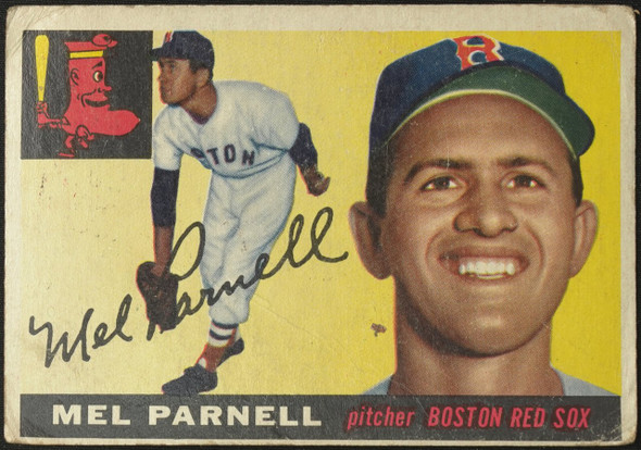 1955 Topps Mel Parnell #140 Boston Red Sox Fair Example A front of card