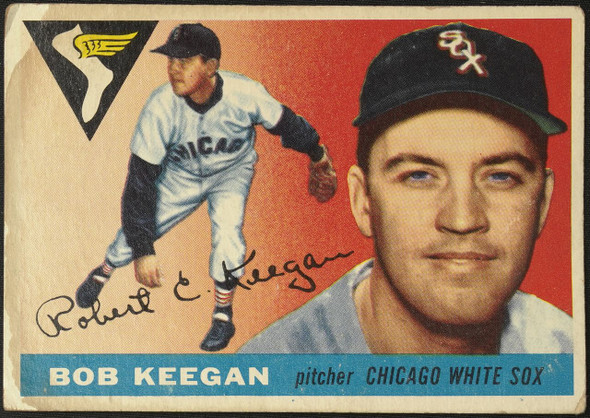 1955 Topps Bob Keegan #10 Chicago White Sox Fair Example A front of card