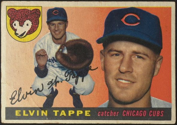 1955 Topps Elvin Tappe #129 Chicago Cubs Fair front of card