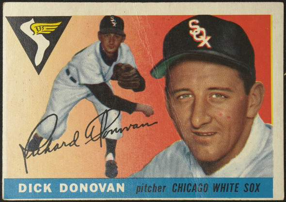 1955 Topps Dick Donovan #146 Chicago White Sox RC Fair Example B front of card