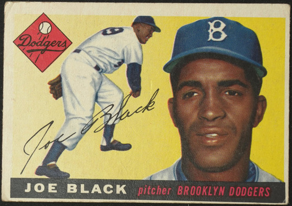 1955 Topps Joe Black #156 Brooklyn Dodgers Fair Example B front of card