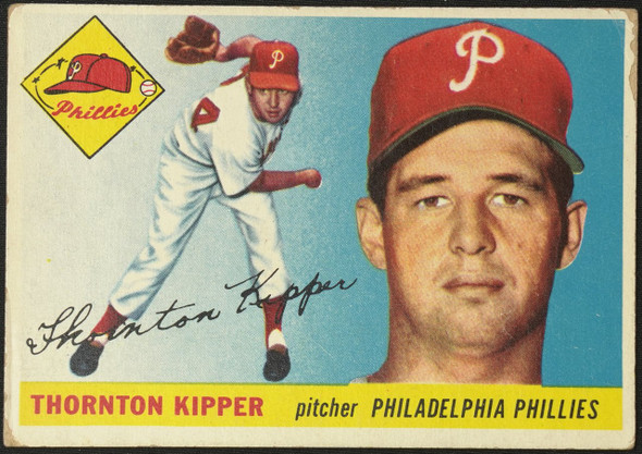 1955 Topps Thornton Kipper #62 Philadelphia Phillies Fair — Example D front of card