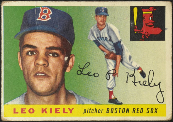 1955 Topps Leo Kiely #36 Boston Red Sox Low Grade - Creases front of card