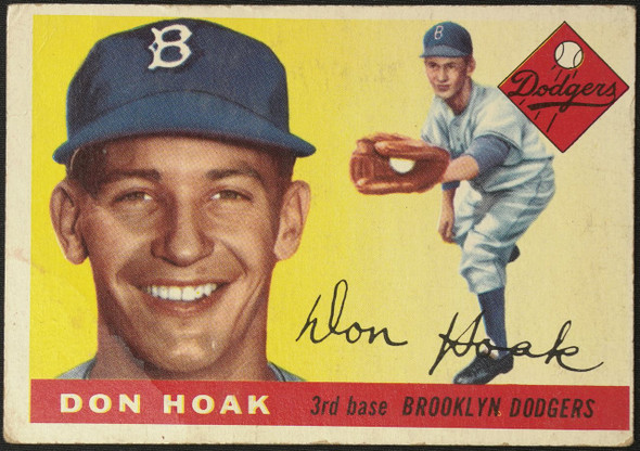 1955 Topps Don Hoak #40 Brooklyn Dodgers Fair Example B front of card