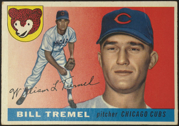 1955 Topps Bill Tremel #52 Chicago Cubs Fair Example B front of card