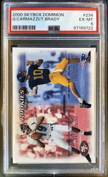 2000 SkyBox Dominion Carmazzi / Brady #234 Base RC PSA 6 front of card