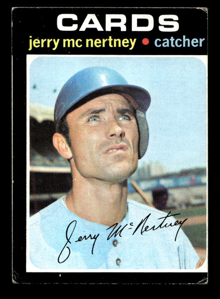 1971 Topps Jerry McNertney #286 St. Louis Cardinals Good front of card