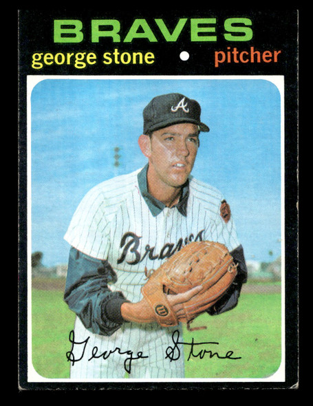1971 Topps George Stone #507 Atlanta Braves VG front of card