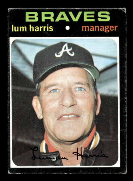 1971 Topps Lum Harris #346 Atlanta Braves Good front of card