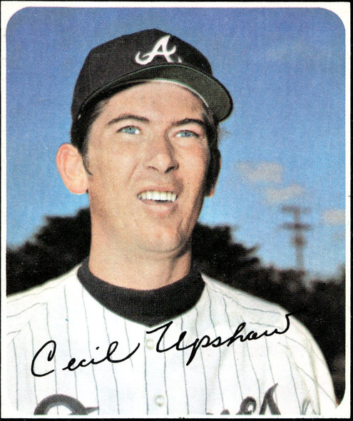 1971 Topps Cecil Upshaw #223 Atlanta Braves Good front of card