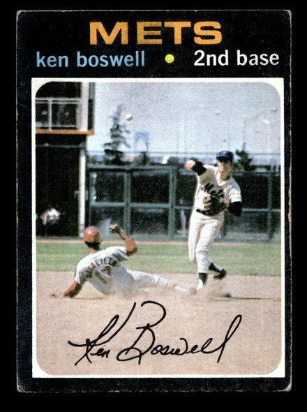 1971 Topps Ken Boswell #492 New York Mets VG front of card