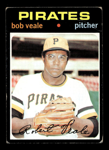 1971 Topps Bob Veale #368 Pittsburgh Pirates Low Grade - Creases front of card
