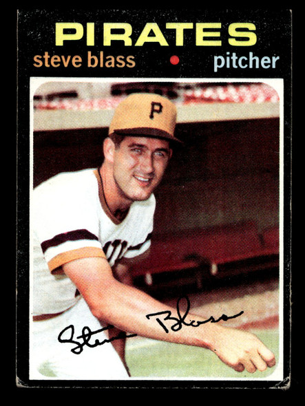1971 Topps Steve Blass #143 Pittsburgh Pirates Good front of card