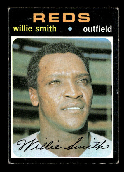 1971 Topps Willie Smith #457 Cincinnati Reds VG front of card