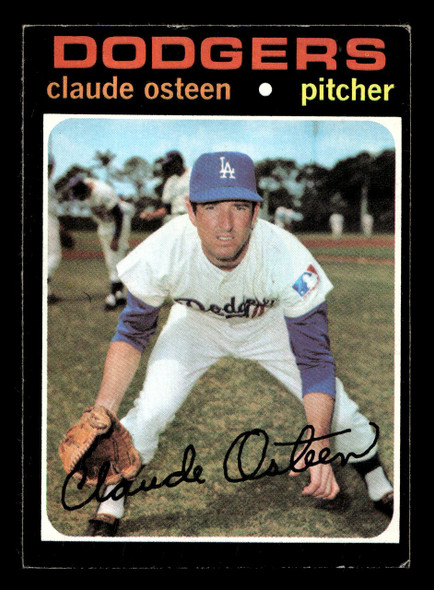 1971 Topps Claude Osteen #10 Los Angeles Dodgers Good front of card