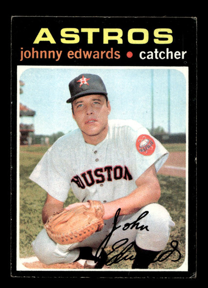 1971 Topps Johnny Edwards #44 Houston Astros VG front of card