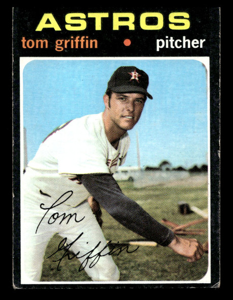 1971 Topps Tom Griffin #471 Houston Astros Good front of card