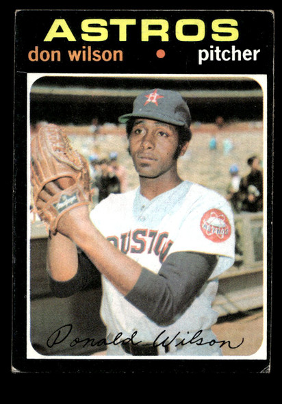 1971 Topps Don Wilson #484 Houston Astros Good front of card