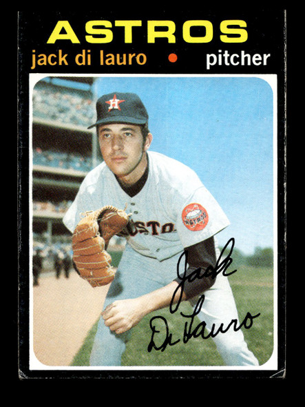 1971 Topps Jack DiLauro #677 Houston Astros High Number SP Low Grade - Creases front of card