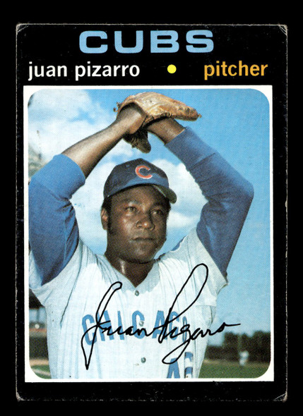 1971 Topps Juan Pizarro #647 Chicago Cubs High Number Good front of card