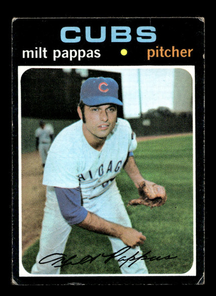 1971 Topps Milt Pappas #441 Chicago Cubs Good front of card