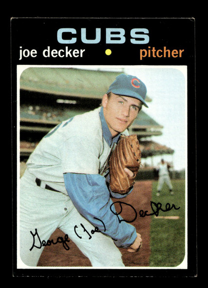 1971 Topps Joe Decker #98 Chicago Cubs RC Good front of card