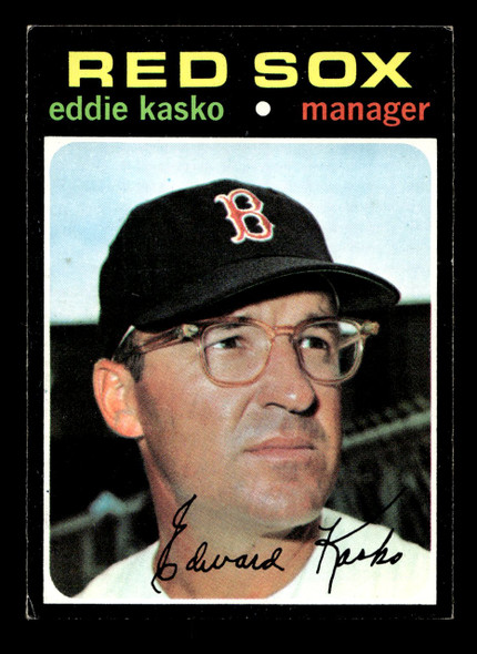 1971 Topps Eddie Kasko #31 Boston Red Sox Good front of card