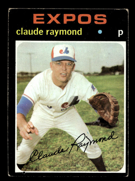 1971 Topps Claude Raymond #536 Montreal Expos VG front of card