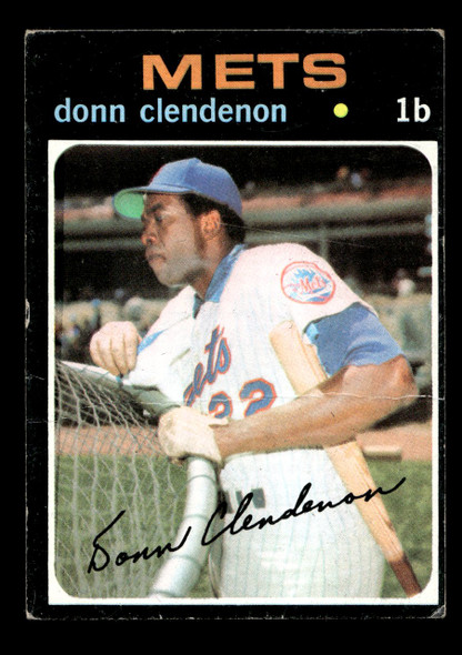 1971 Topps Donn Clendenon #115 New York Mets Low Grade - Creases Example B front of card