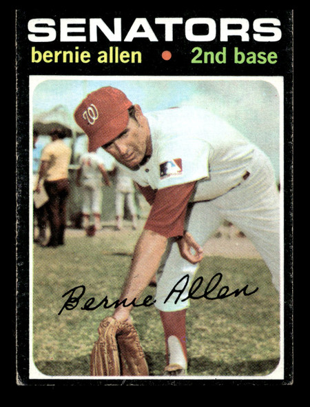 1971 Topps Bernie Allen #427 Washington Senators Low Grade - Creases front of card