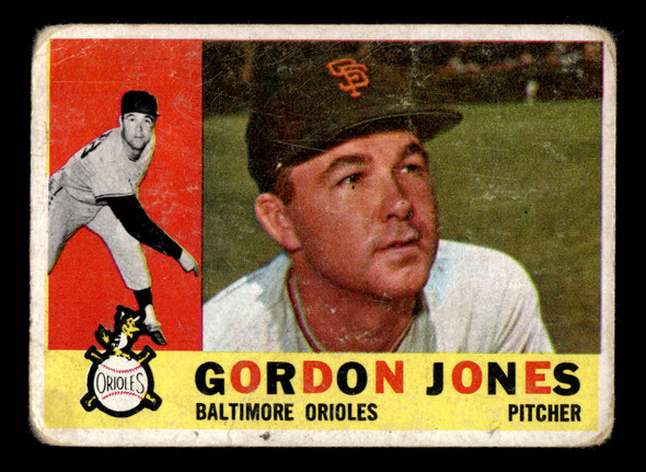 1960 Topps Gordon Jones #98 Baltimore Orioles VG front of card