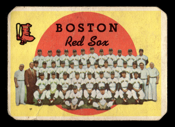 1959 Topps Boston Red Sox #248 Team Card Low Grade - Creases front of card