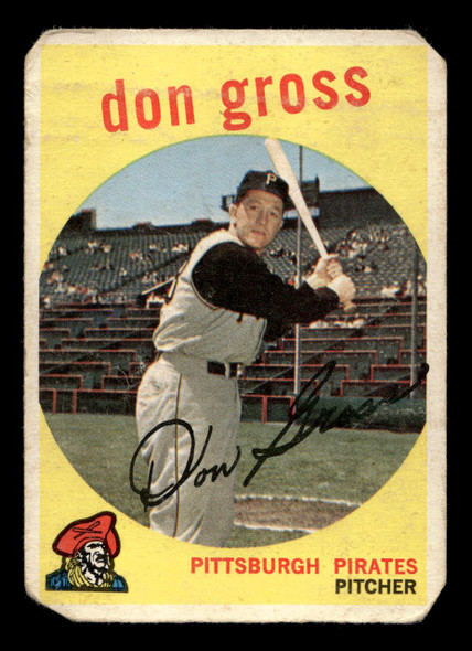 1959 Topps Don Gross #228 Pittsburgh Pirates VG front of card