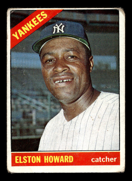 1966 Topps Elston Howard #405 New York Yankees VG front of card