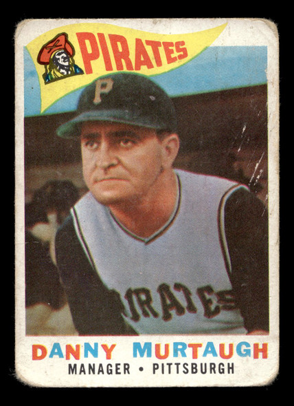 1960 Topps Danny Murtaugh #223 Pittsburgh Pirates VG front of card
