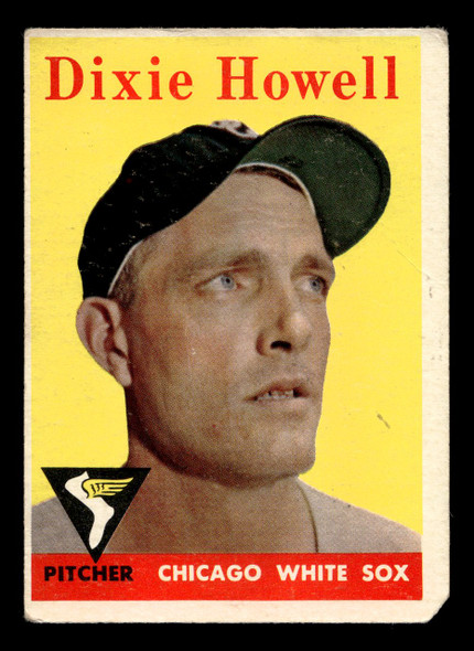 1958 Topps Dixie Howell #421 Chicago White Sox Low Grade - Creases front of card
