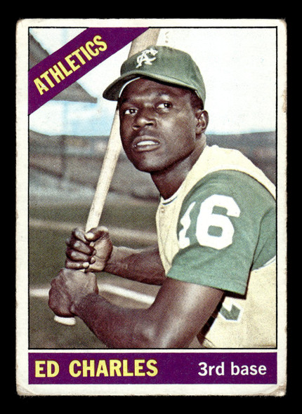 1966 Topps Ed Charles #422 Kansas City Athletics VG front of card