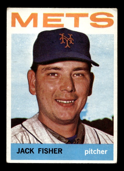 1964 Topps Jack Fisher #422 New York Mets VG front of card