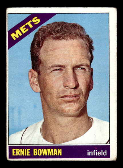 1966 Topps Ernie Bowman #302 New York Mets VG front of card