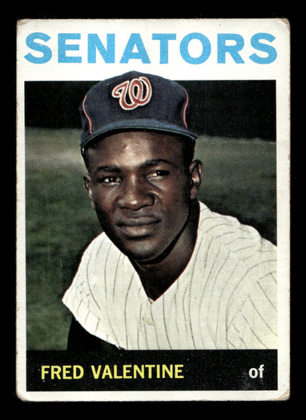 1964 Topps Fred Valentine #483 Washington Senators VG front of card