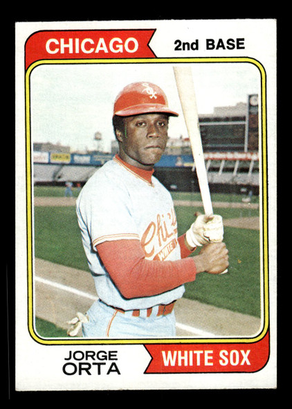 1974 Topps Jorge Orta #376 Chicago White Sox VG front of card