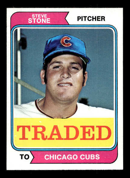 1974 Topps Traded Steve Stone #486T Chicago Cubs VG front of card
