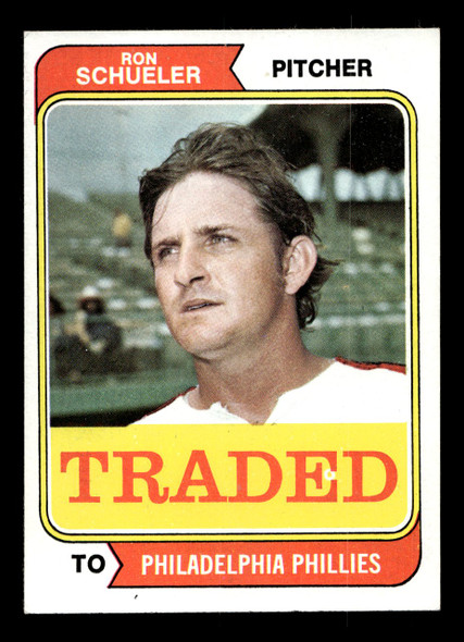 1974 Topps Traded Ron Schueler #544T Philadelphia Phillies VG front of card