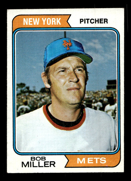 1974 Topps Bob Miller #624 New York Mets VG front of card